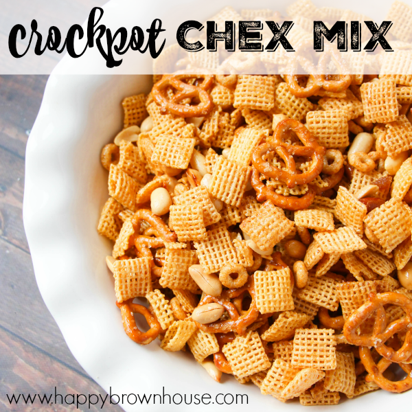 Crockpot Chex Mix - Mostly Homemade Mom