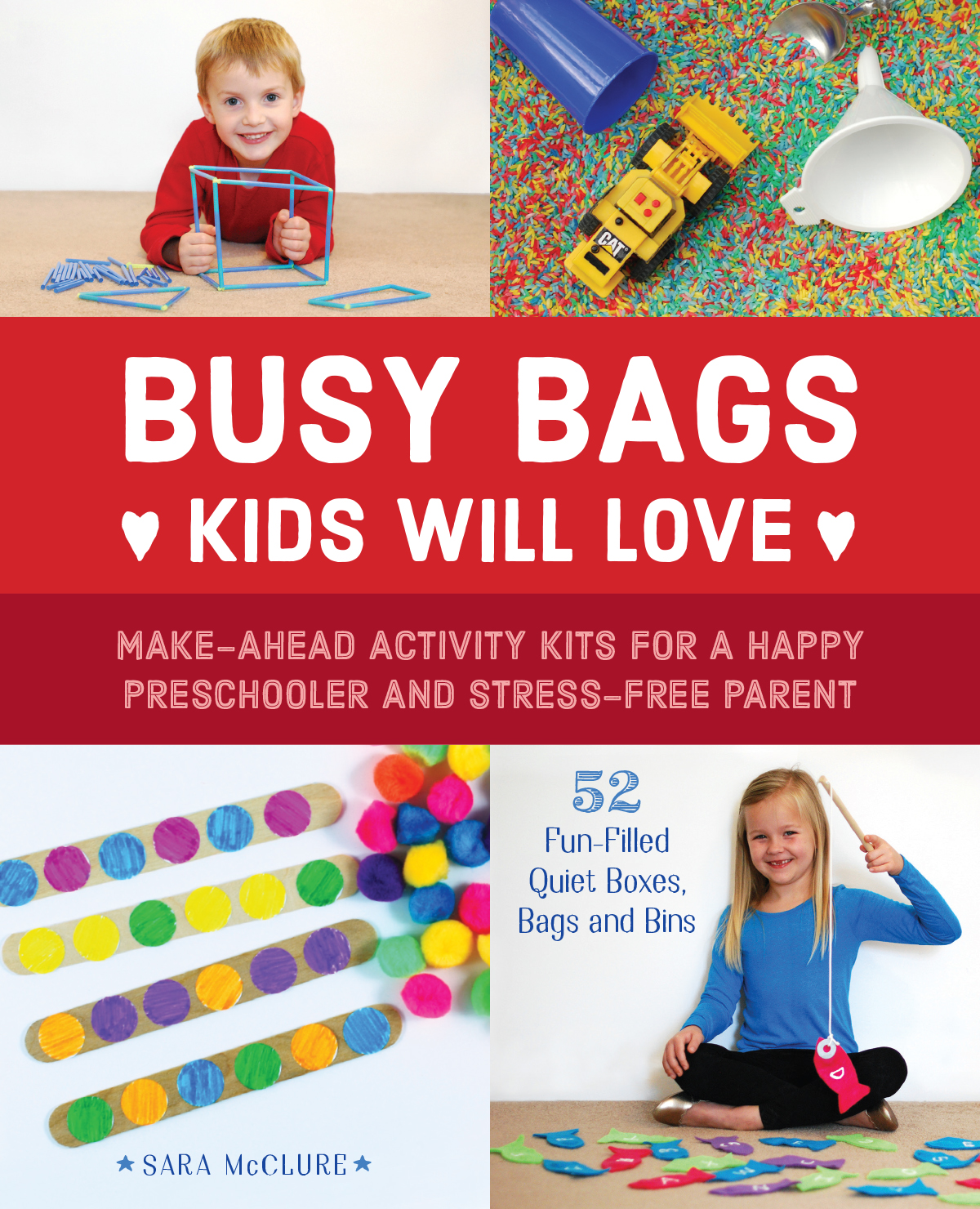 Busy Bags Kids Will Love: Make-Ahead Activity Kits for a Happy Preschooler and a Stress-Free Parent is packed full of enough ideas for every week of the year. This book provides your kids with entertaining, exciting and educational activities your preschoolers will love!