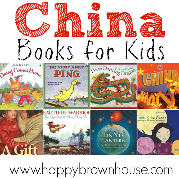 collage of China books for kids