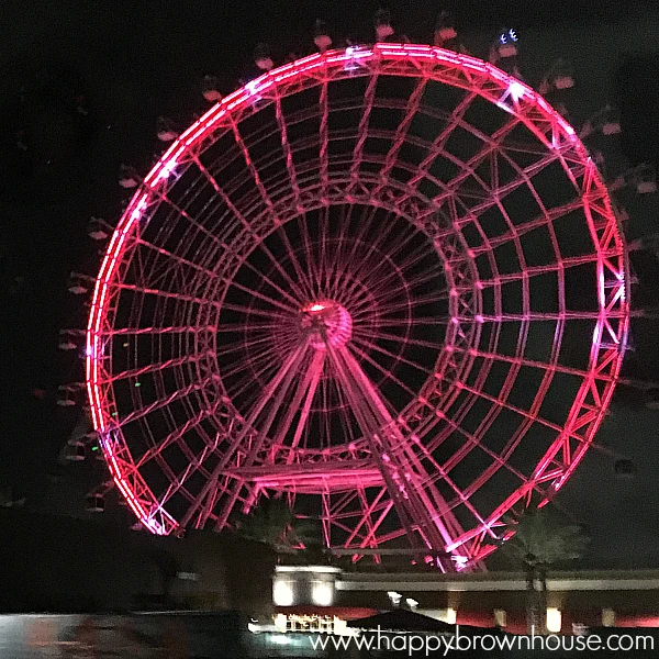 The Orlando Eye a giant ferris wheel that gives you a bird\'s eye view of Orlando, Florida.