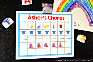 This EDITABLE Chore Chart for Kids is perfect for helping kids know when and what chores to do. Edit it and make it your own for your unique family's needs.