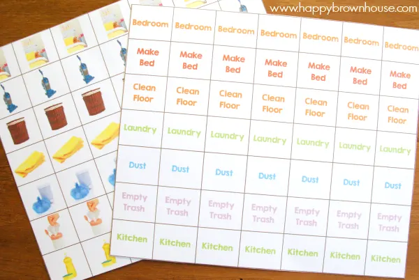 Choose from two options for your Editable Chore Chart for Kids. One with pictures and one with words. Perfect for different ages.