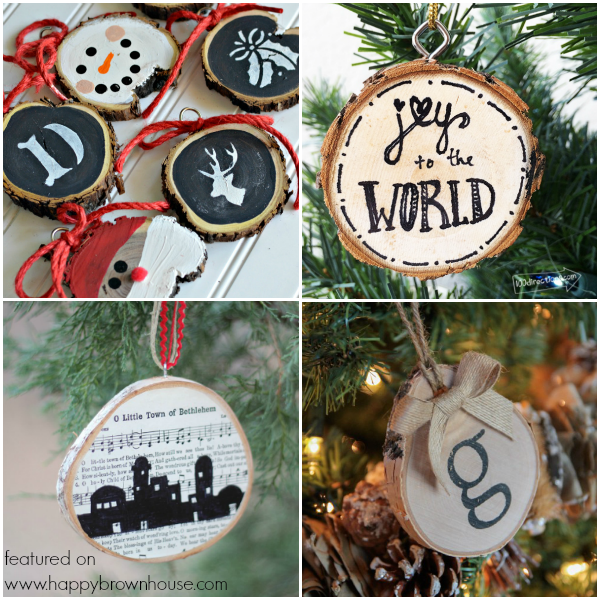 Get crafty with this list of 40 Creative Wood Slice Christmas Ornaments. Perfect Christmas craft for an afternoon at home. These ornaments will look great hanging on your tree.