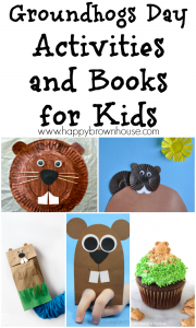 Will he see his shadow? Will there be six more weeks of winter? Celebrate Groundhogs Day with these Groundhogs Day Activities and Books for Kids. #kids #homeschool #kbnmoms #ihsnet #groundhogsday #crafts #kidsactivities