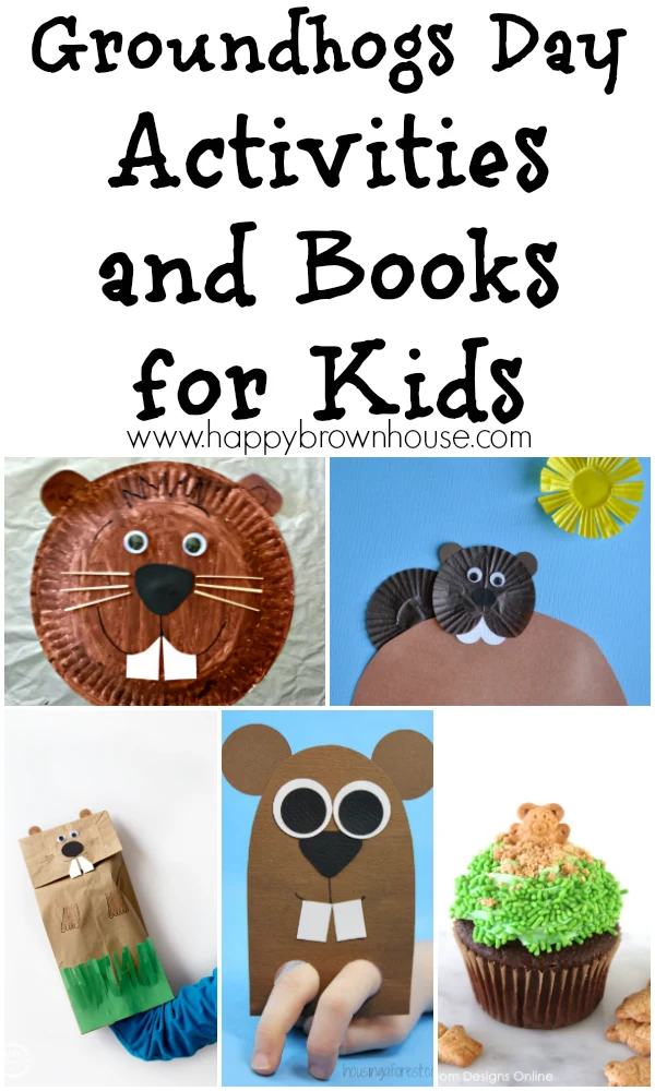 Will he see his shadow? Will there be six more weeks of winter? Celebrate Groundhogs Day with these Groundhogs Day Activities and Books for Kids. #kids #homeschool #kbnmoms #ihsnet #groundhogsday #crafts #kidsactivities