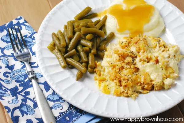 This Ritz Poppy Seed Chicken Casserole is a southern staple. This chicken casserole topped with Ritz crackers and poppy seeds won't disappoint your taste buds. This recipe is so easy your kids could make it! Learn how to prep the chicken ahead of time to save time in the kitchen. #recipe #chicken #casserole #recipeoftheday