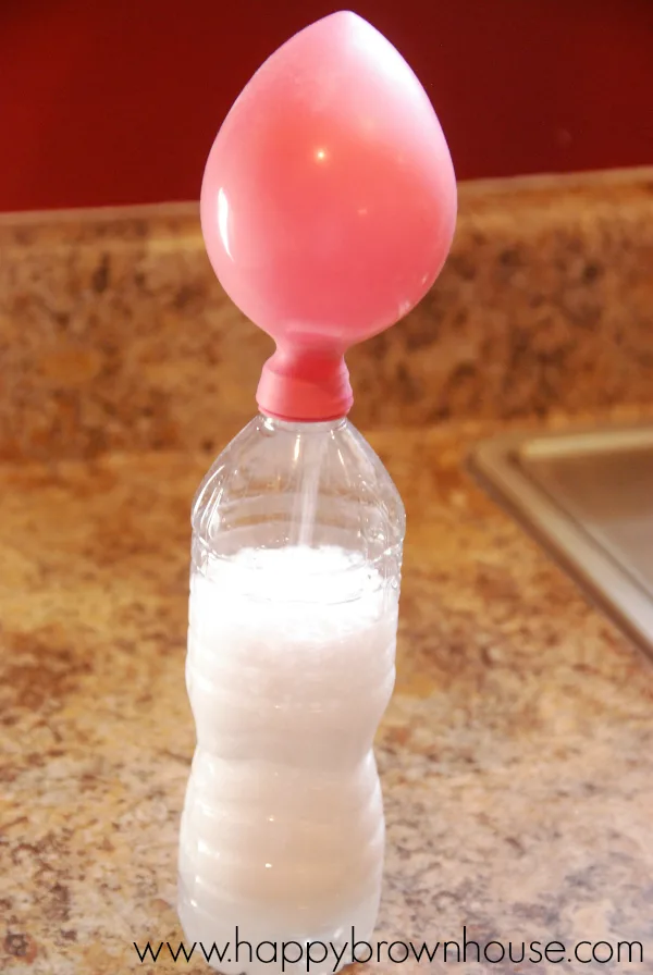 Blow up a balloon with vinegar and baking soda. This easy balloon science experiment will have kids wanting to do it again. Perfect for an easy science fair project.