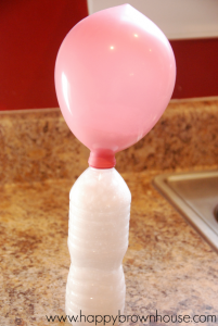 baking soda and vinegar balloon experiment steps