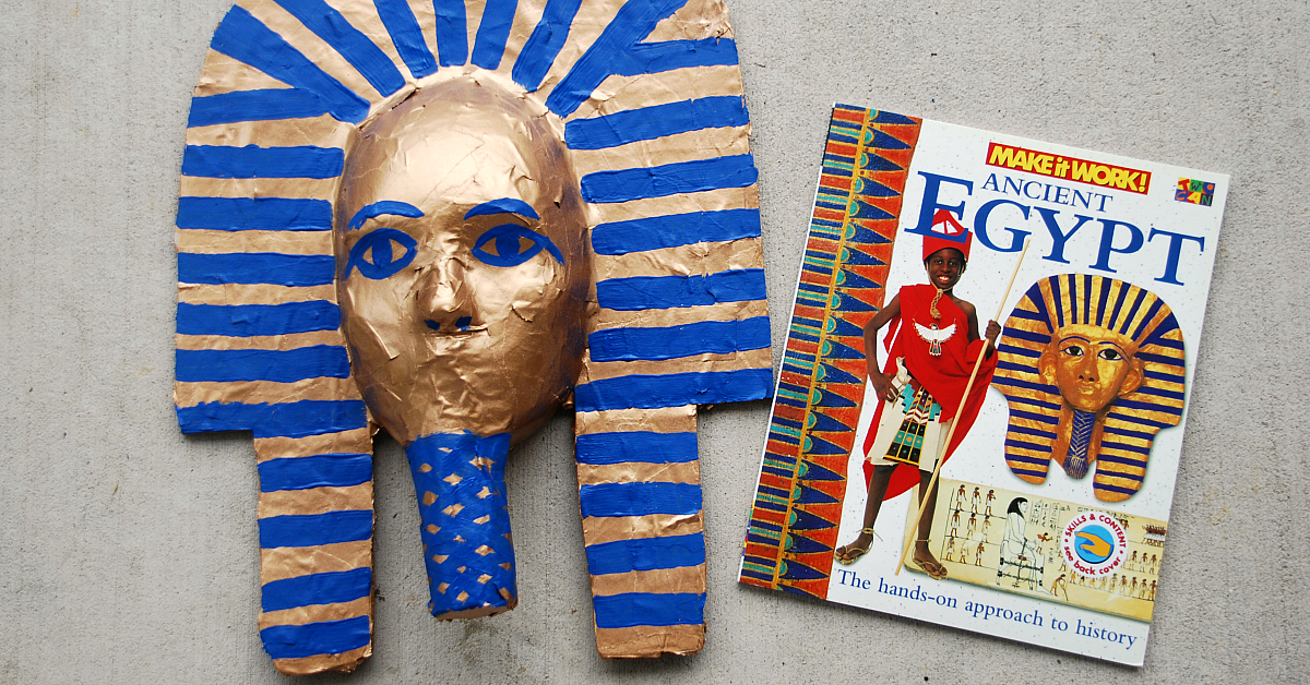 Ancient Egypt Paper Masks Printable Craft Activity Costume Template