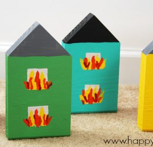 Wooden Block Pretend Play Town for imaginative play