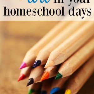 Need ideas for how to teach art in homeschool? These 10 tips for including art in your homeschool day will have your kids creating in no time.