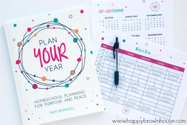 Use Plan Your Year Planning Pages to help you plan your homeschool year.