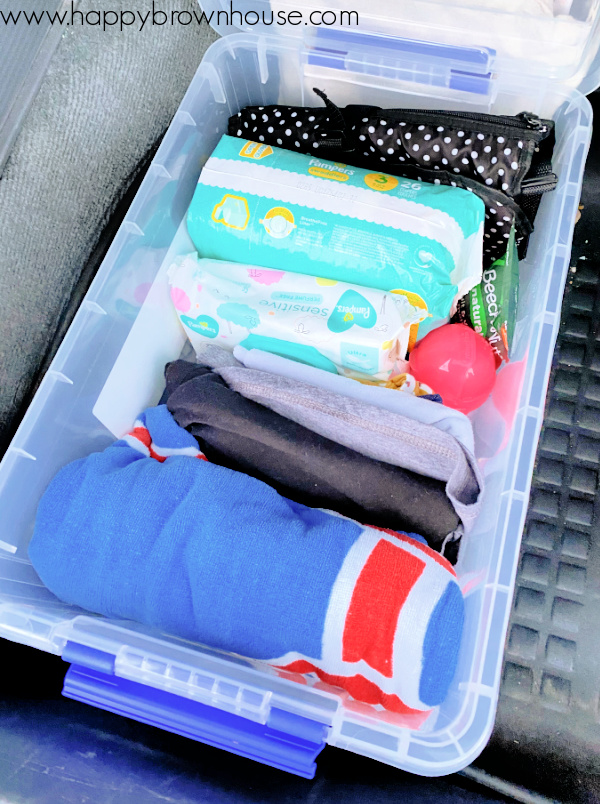 Baby Emergency Car Kit inside view